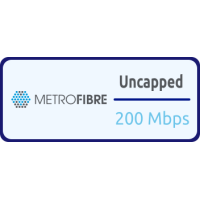 Metro Fibre 200/200Mbps Uncapped