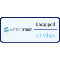 Metro Fibre 20/20 Mbps Uncapped