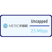 Metro Fibre 25/25Mbps Uncapped with Clawback