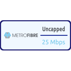 Metro Fibre 25/25Mbps Uncapped with Clawback Metro Fibre 25/25Mbps Uncapped with Clawback